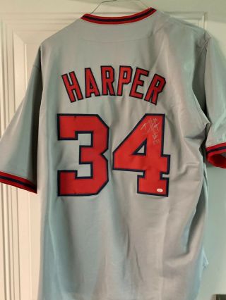 Bryce Harper Autographed Washington Nationals Jersey With