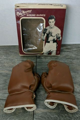 1969 Rocky Marciano Boxing Gloves 8 - 12 The Ring Memorabilia