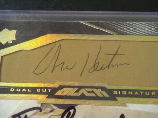 2009 UD Black NFL Don Hutson / Tony Canadeo Dual Cut Signatures Auto Gold 1/1 3