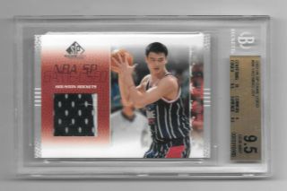 2003 - 04 Sp Game Yao Ming 94 Jersey Patch Bgs 9.  5 Gem
