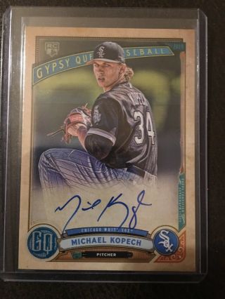 2019 Topps Gypsy Queen Rookie On Card Autograph Michael Kopech Auto Rc White Sox