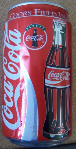 1995 Colorado Rockies Coors Field Inaugural Year Season Coca Cola can EMPTY Coke 4