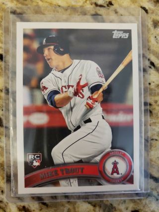 2011 Topps Update Mike Trout Rookie Rc Us175
