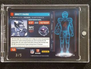 2010 Absolute Memorabilia Tools Of The Trade Brett Favre Auto Dual Prime Patch 2