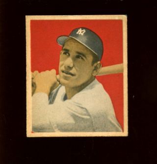 1949 Bowman Baseball Card 60 Yogi Berra York Yankees 2nd Card Ex,