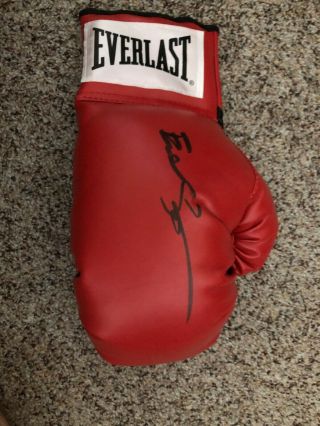 Earl Spence Signed Autographed Red Everlast Boxing Glove