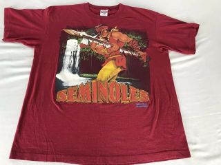 1993 Florida State Seminoles National Champions Shirt Size Xl Big Logo