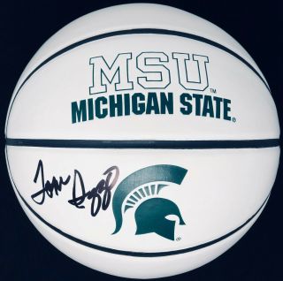 Psa/dna Michigan State Tom Izzo Signed Autographed Logo Basketball Go State