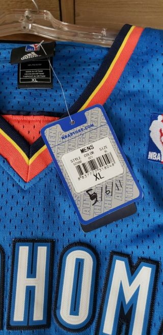 KEVIN DURANT SIGNED OC THUNDER SWINGMAN JERSEY WITH JSA AND TAGS 4