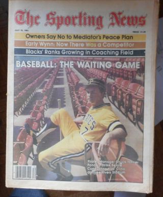 The Sporting News July 25,  1981 - Chuck Tanner - Baseball: The Waiting Game