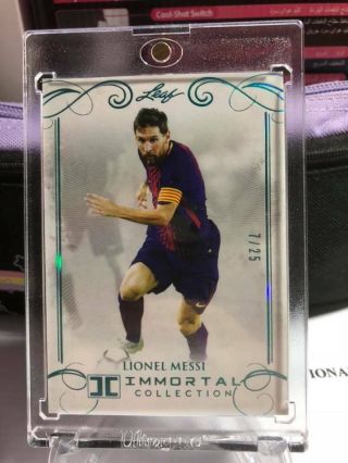 Immortal Lionel Messi Barcelona /25 7/25 Soccer Panini Eminence Immaculate Auto