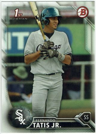 2016 Bowman Prospects Fernando Tatis Jr.  Chicago White Sox 1st Bowman Card
