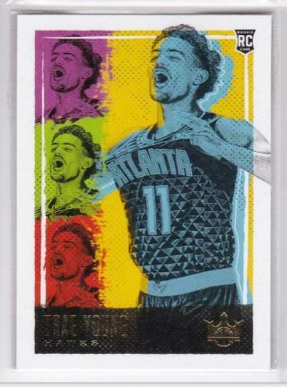 2018 - 19 Trae Young Hawks Rookie Card Level Iii Court Kings 187