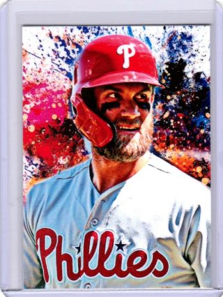 2019 Bryce Harper Nationals / Phillies 1/1 Aceo Spring Sketch Print Card By:q