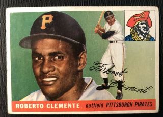 1955 Topps Roberto Clemente 164 Rookie Card Ex Raw Pittsburgh Pirates 3000 Hits