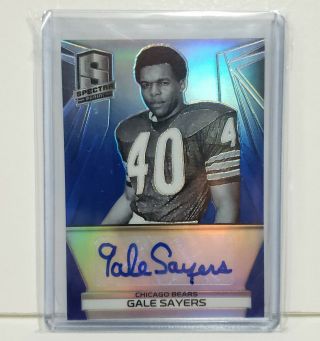 Gale Sayers Auto - 2014 Nfl Panini Spectra Blue Prizm Autographed 05/10 Signed