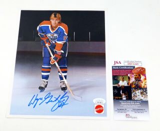 Wayne Gretzky Signed 8 X 10 Color Photo Oilers Jsa Auto