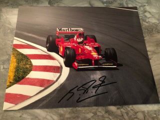 F1 Ferrari Michael Schumacher Originally Signed Photo 8 X 10 W/ Proof