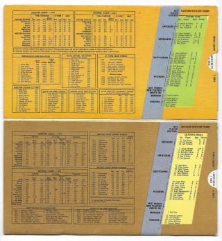 1972 Major League Baseball Statiscope Slide Chart Pocket Guide Allan Roth 3