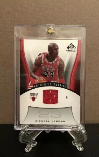 2006 - 07 Sp Game Edition Michael Jordan Jersey Relic Authentic Fabrics Bulls