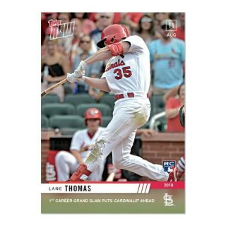 2019 Topps Now 672 Lane Thomas St.  Louis Cardinals Limited Print Run - Only 279