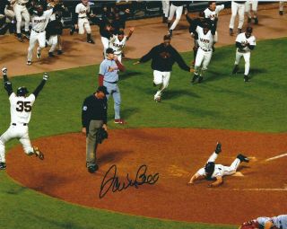 Signed 8x10 David Bell San Francisco Giants Autographed Photo -