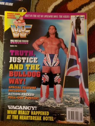 Wwf World Wrestling Federation March 1995 British Bulldog Cover Wwe