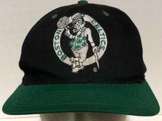 Vintage Boston Celtics Leprechaun Logo 90s Snapback Cap Hat