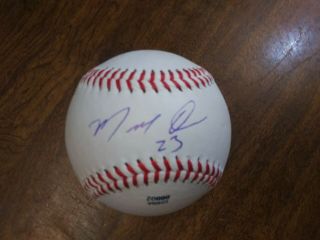 Marcell Ozuna Autographed Baseball St.  Louis Cardinals Exact Proof