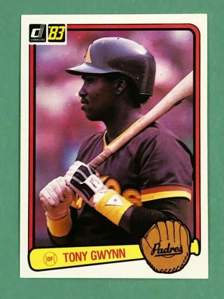 1983 Donruss Tony Gwynn Rookie Card 598 Hof