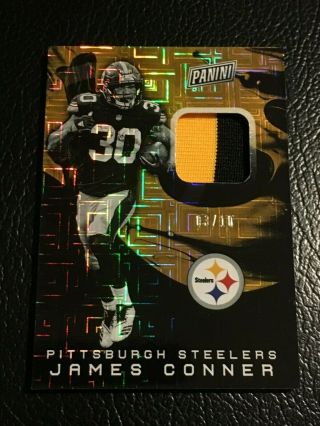 2019 Panini National Nscc Vip Silver Pack James Conner 2 - Color Patch 03/10