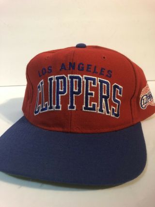 Vintage Starter Los Angeles Clippers The Natural Script Snapback Wool Cap Hat