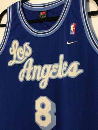 Authentic Nike Los Angeles Lakers Kobe Bryant Retro Stitch Jersey (blue) - 3xl