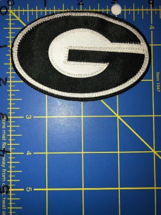 Green Bay Packers Georgia Bulldogs Grambling Letter G Logo Patch Black White