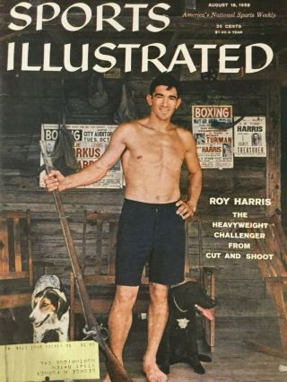 August 18,  1958 Sports Illustrated Boxing Heavy Weight Challenger Roy Harris