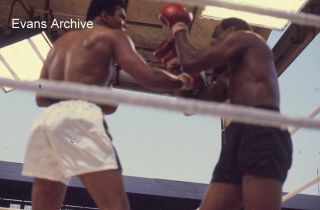 1972 Muhammad Ali Vs Al Lewis Fighting In Ring 35mm Slide