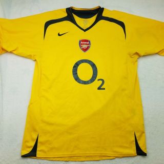 Nike Arsenal Yellow Soccer Jersey Large