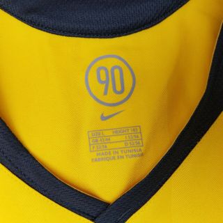 Nike Arsenal Yellow Soccer Jersey Large 3