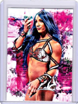 2018 Sasha Banks Wwe Wrestling 1/1 Art Aceo Sketch Print Card By:q