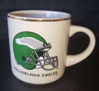 Nfl Philadelphia Eagles Football Helmet Mug Coffee Cup Vintage Logo