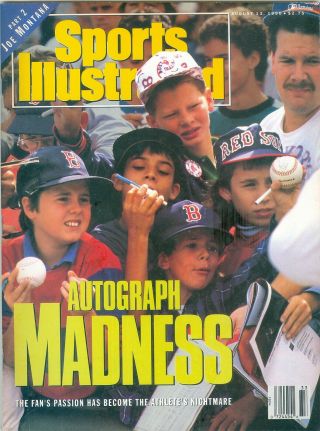 Sports Illustrated August 13,  1990 Autographs Joe Montana Nolan Ryan