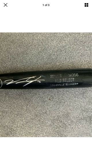 Victor Robles Washington Nationals Autographed Game (uncracked) Bat