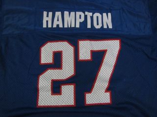 Men ' s Reebok York NY Giants Rodney Hampton 27 Blue NFL Jersey XL 2