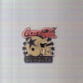 Dallas Cowboys Coca - Cola Lapel Pin
