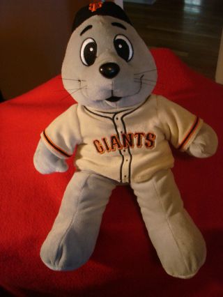 Mlb San Francisco Giants Forever Collectibles 15 " Lou The Seal Mascot Plush