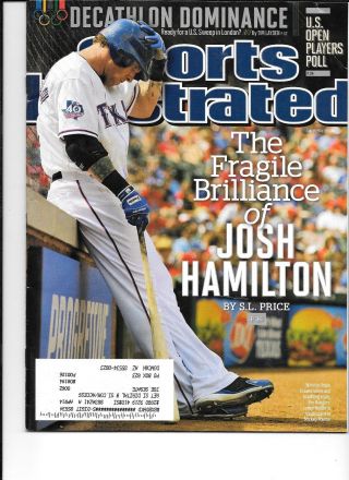Josh Hamilton Texas Rangers Sports Illustrated June 11,  2012