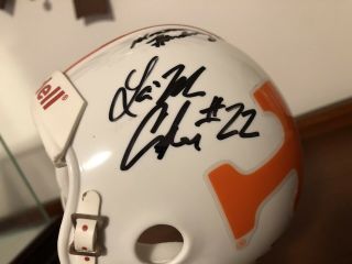 Tennessee Volunteers autograph Football Helmet Robert Meachem Arian Foster VOLS 6