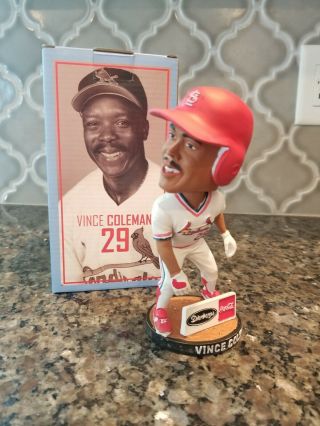 St.  Louis Cardinals Vince Coleman Busch Stadium SGA Baseball Bobblehead Decor 3