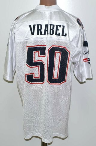 Size Xl Nfl England Patriots American Football Shirt Jersey Reebok Vrabel