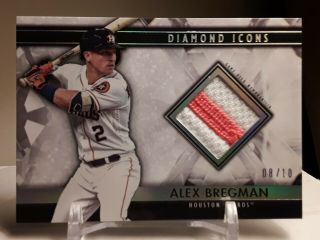 Alex Bregman 2019 Topps Diamond Icons 08/10 Patch Jersey Relic Card Astros 2.